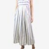 Weekend Max Mara White Sleeveless Striped Midi Dress - Size UK 12 2 Weekend Max Mara White Sleeveless Striped Midi Dress - Size UK 12 -The Dress Suite IMG 9967 71aa5ec2 f9bb 436d af70 6ae1e4ce4f24