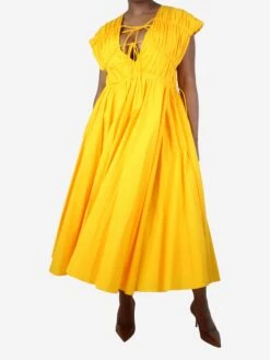 TOVE Orange Sleeveless Cotton Dress - Size UK 10 -The Dress Suite IMG 9971 dfa066d8 995f 4c1e 8afc 83b8d3c9ad71